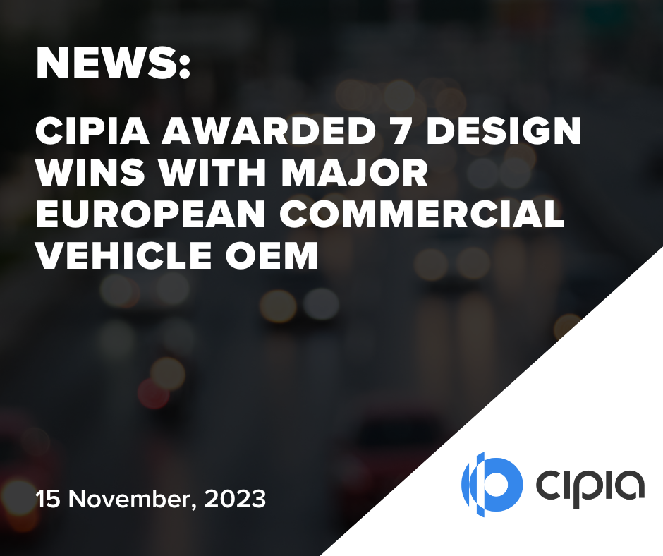 New design win with European commercial vehicle OEM 